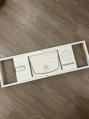 White Bathtub Caddy Tray